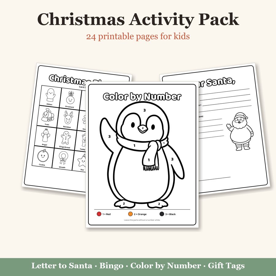 Christmas Activity Pack printable