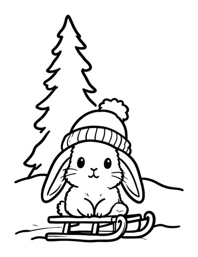 A bunny with long floppy ears
