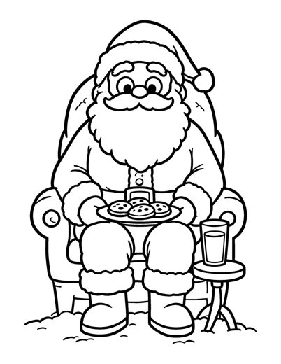 Santa in his armchair
