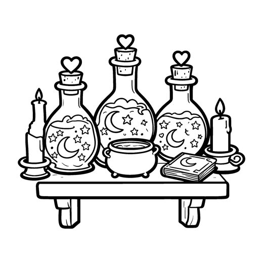 An autumn coloring page