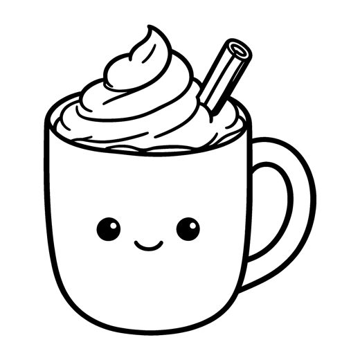 A mug of eggnog topped with a big swirl of whipped cream and a cinnamon stick
